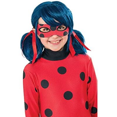 RUBIE'S Miraculous Lady Bug pruik voor kinderen, verkleedaccessoire RUBIE'S Miraculous Lady Bug pruik voor kinderen, verkleedaccessoire