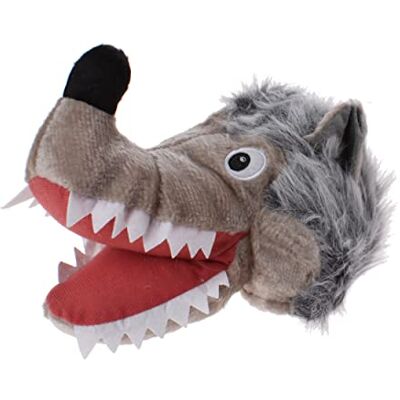 Boland 99947 Pluche wolvenhoed voor volwassenen, met mond, ogen en oren, kostuum, carnaval, themafeest, JGA Boland 99947 Pluche wolvenhoed voor volwassenen, met mond, ogen en oren, kostuum, carnaval, themafeest, JGA