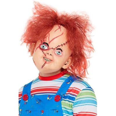Smiffys 50264 Officieel gelicentieerd Chucky Latex masker, heren, bruin, Eén maat Smiffys 50264 Officieel gelicentieerd Chucky Latex masker, heren, bruin, Eén maat