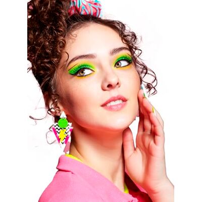 FIESTAS GUIRCA Meerkleurige oorbellen uit de jaren 80 sieradenaccessoire voor retro feestjes en themafeesten ideaal voor volwassen vrouwen perfect voor carnaval en Halloween - FIESTAS GUIRCA Meerkleurige oorbellen uit de jaren 80 sieradenaccessoire voor retro feestjes en themafeesten ideaal voor volwassen vrouwen perfect voor carnaval en Halloween -