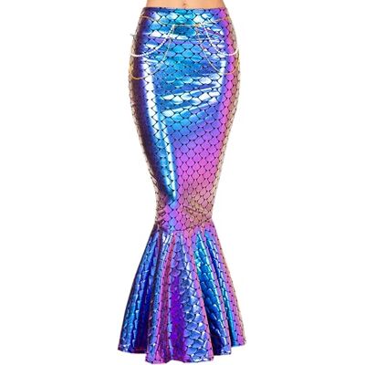 Spooktacular Creations Metallic hologram zeemeermin rok voor volwassenen, rollenspel, tailleketting, paars Spooktacular Creations Metallic hologram zeemeermin rok voor volwassenen, rollenspel, tailleketting, paars