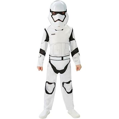 RUBIE'S , Officieel Star Wars, Stormtrooper-kostuum, maat 5-6 jaar, klassiek kinderkostuum voor jonge keizerlijke rekruten, overall en masker, voor Halloween, carnaval RUBIE'S , Officieel Star Wars, Stormtrooper-kostuum, maat 5-6 jaar, klassiek kinderkostuum voor jonge keizerlijke rekruten, overall en masker, voor Halloween, carnaval