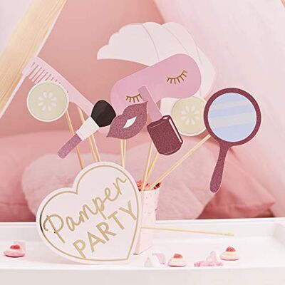 Ginger Ray 10-delige foto-rekwisieten set met glitter-roze Ginger Ray 10-delige foto-rekwisieten set met glitter-roze