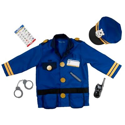 Melissa & Doug Déguisement Pompier Costume Enfant Avec Accessoires Pour Jeu D'Imitation Tenue Pompier Pour Anniversaire Carnaval Halloween Cadeau Enfant 3 Ans Et + Melissa & Doug Déguisement Pompier Costume Enfant Avec Accessoires Pour Jeu D'Imitation Tenue Pompier Pour Anniversaire Carnaval Halloween Cadeau Enfant 3 Ans Et +