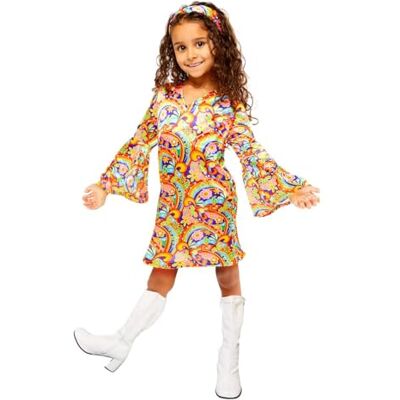 amscan 9907366 hippiekostuum voor meisjes, meerkleurig, 8-10 jaar amscan 9907366 hippiekostuum voor meisjes, meerkleurig, 8-10 jaar