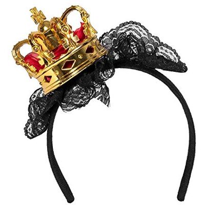 Boland 64559 Tiare Queen haarband met gouden kroon voor kinderen, carnaval, Halloween, themafeest, theater, podium Boland 64559 Tiare Queen haarband met gouden kroon voor kinderen, carnaval, Halloween, themafeest, theater, podium