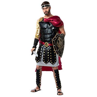 EraSpooky Romeinse gladiator kostuum heren cape Halloween volwassenen EraSpooky Romeinse gladiator kostuum heren cape Halloween volwassenen