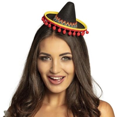 Boland 54423 Sombrero haarband met kwastjes, Mexicaans, kostuum, themafeest, carnaval Boland 54423 Sombrero haarband met kwastjes, Mexicaans, kostuum, themafeest, carnaval