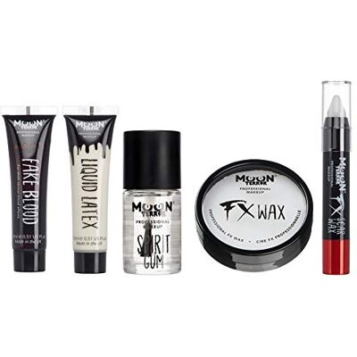 Moon Terror Pro SFX Halloween speciale effecten make-upset 1 nepbloed, vloeibare latex, boetseerwas, spirituele gom, FX-make-up Moon Terror Pro SFX Halloween speciale effecten make-upset 1 nepbloed, vloeibare latex, boetseerwas, spirituele gom, FX-make-up