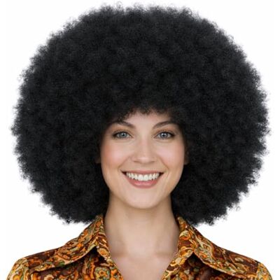 Carnival Toys 2971 Afro pruik, 40 cm, zwart Carnival Toys 2971 Afro pruik, 40 cm, zwart