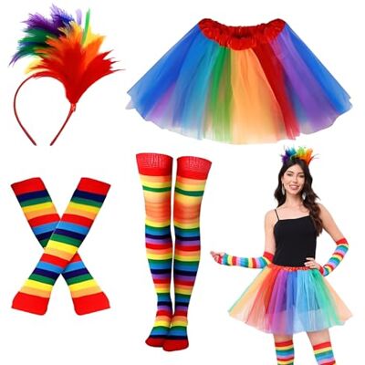 MUXIWOM Carnavalskostuum voor dames, carnavalsjurk voor dames met tutu en hoofdband, carnavalskleding voor dames, carnavalskostuums voor dames, voor carnavalsfeest, cosplay MUXIWOM Carnavalskostuum voor dames, carnavalsjurk voor dames met tutu en hoofdband, carnavalskleding voor dames, carnavalskostuums voor dames, voor carnavalsfeest, cosplay