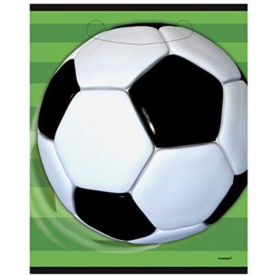 Unique Party Supplies 27313 Voetbalfeestzakken, 8 stuks Unique Party Supplies 27313 Voetbalfeestzakken, 8 stuks