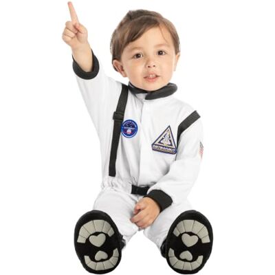Spooktacular Creations NASA Astronaut kostuum voor baby's, Halloween, ruimtefeest, rollenspel Spooktacular Creations NASA Astronaut kostuum voor baby's, Halloween, ruimtefeest, rollenspel