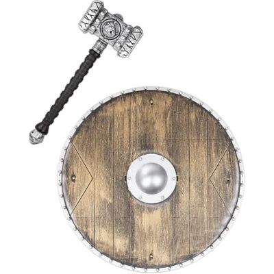 Funidelia Viking-accessoireset voor heren, Noors, Valkyrie, Barbaar, Vikings Accessoires voor volwassenen, verkleedaccessoires Bruin Funidelia Viking-accessoireset voor heren, Noors, Valkyrie, Barbaar, Vikings Accessoires voor volwassenen, verkleedaccessoires Bruin