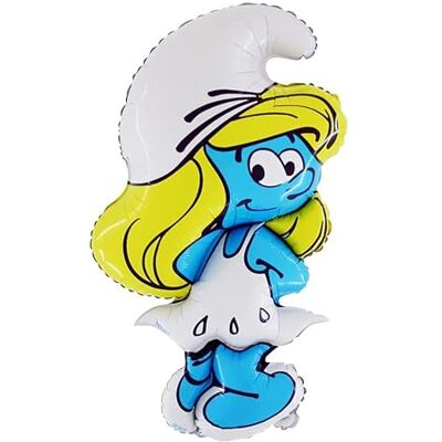 Toyland ® 81 cm (32 inch) folieballon in de vorm van een smurfet, feestballonnen voor kinderen Toyland ® 81 cm (32 inch) folieballon in de vorm van een smurfet, feestballonnen voor kinderen