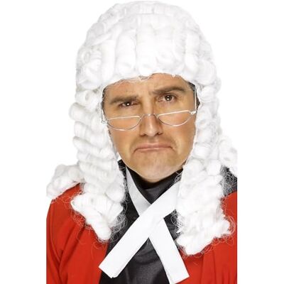 Smiffys Witte rechter pruik Smiffys Witte rechter pruik