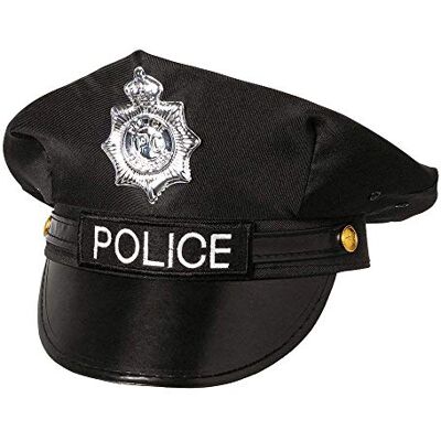 Boland 33011 – pet politie, zwart, kantoor, politie, zakelijk, accessoire, themafeest, carnaval Boland 33011 – pet politie, zwart, kantoor, politie, zakelijk, accessoire, themafeest, carnaval