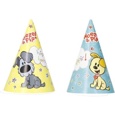 Folat Woezel en Pip feesthoeden (6 stuks) Folat Woezel en Pip feesthoeden (6 stuks)