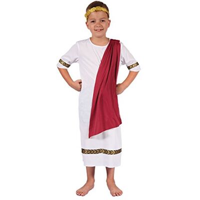 Ciao Romeinse keizer kostuum voor kinderen, jongens, 61232.M, Bianco, M (5-7 jaar) Ciao Romeinse keizer kostuum voor kinderen, jongens, 61232.M, Bianco, M (5-7 jaar)