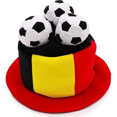Toyland ® België Hoed voor fans van voetbalvlag met 3D-ballonnen, wereldkampioenschap, euro, België themafeest, eenheidsmaat voor volwassenen, keuze uit 10 landen Toyland ® België Hoed voor fans van voetbalvlag met 3D-ballonnen, wereldkampioenschap, euro, België themafeest, eenheidsmaat voor volwassenen, keuze uit 10 landen
