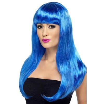 Smiffys Heerlijke Bimbo Pruik, lang, glad, met pony, Eén maat Smiffys Heerlijke Bimbo Pruik, lang, glad, met pony, Eén maat