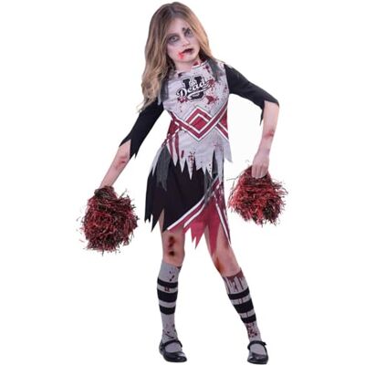 amscan 9902691 zombie cheerleader kostuum voor kinderen, 7-8 jaar amscan 9902691 zombie cheerleader kostuum voor kinderen, 7-8 jaar