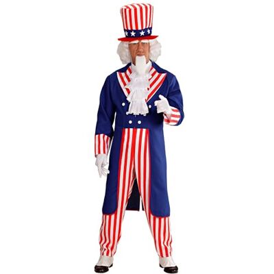 W WIDMANN MILANO Party Fashion WIDMANN MILANO PARTY FASHION Mr. America, USA, Sam, carnavalskostuums W WIDMANN MILANO Party Fashion WIDMANN MILANO PARTY FASHION Mr. America, USA, Sam, carnavalskostuums