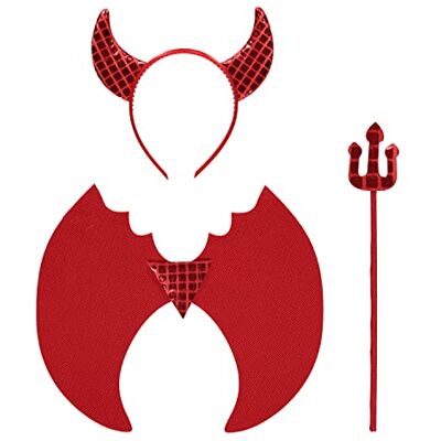 amscan 9918091 Devil Wings met hoofdband & Trident Halloween Carnaval Fancy Dress Accessoires amscan 9918091 Devil Wings met hoofdband & Trident Halloween Carnaval Fancy Dress Accessoires
