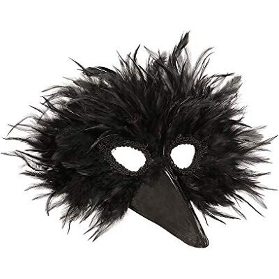 W WIDMANN MILANO Party Fashion Vogel masker, met veren, papagei, carnaval, mottofeest W WIDMANN MILANO Party Fashion Vogel masker, met veren, papagei, carnaval, mottofeest