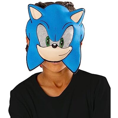 RUBIE'S Rubies Sonic Sega officieel Sonic masker voor jongens en meisjes, kostuumaccessoire voor Halloween, carnaval, verjaardag RUBIE'S Rubies Sonic Sega officieel Sonic masker voor jongens en meisjes, kostuumaccessoire voor Halloween, carnaval, verjaardag