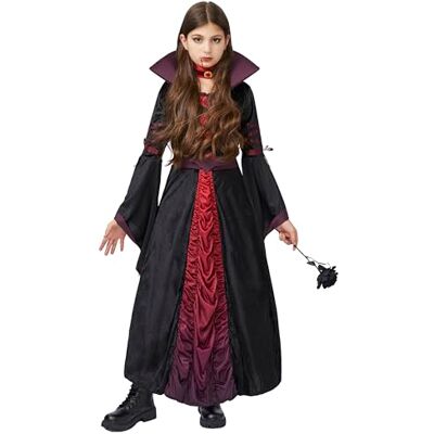 Spooktacular Creations Halloween kostuum meisjes koninklijk vampierkostuum kinderen meisjes gothic koningin Halloween kostuum Halloween kostuum S (5-7 jaar) Spooktacular Creations Halloween kostuum meisjes koninklijk vampierkostuum kinderen meisjes gothic koningin Halloween kostuum Halloween kostuum S (5-7 jaar)