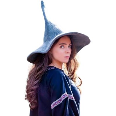 Leonardo Carbone ® Agata Heksenhoed, heksenkostuum, middeleeuwse kleding, Halloween-kostuum voor dames, heksenhoed, tovenaarshoed, LARP-kleding, carnaval, cosplay, 100% Leonardo Carbone ® Agata Heksenhoed, heksenkostuum, middeleeuwse kleding, Halloween-kostuum voor dames, heksenhoed, tovenaarshoed, LARP-kleding, carnaval, cosplay, 100%