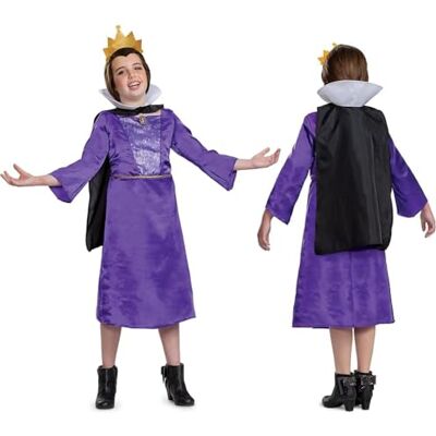 Sneeuwwitje, heksenkoningin-kostuum voor kinderen, maat S (5-6 jaar), officiële Disney-licentie, kostuumjurk + cape + hoofdtooi, cadeau-idee voor kinderen, fan van prinsessen en schurken Sneeuwwitje, heksenkoningin-kostuum voor kinderen, maat S (5-6 jaar), officiële Disney-licentie, kostuumjurk + cape + hoofdtooi, cadeau-idee voor kinderen, fan van prinsessen en schurken