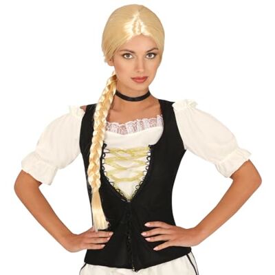 FIESTAS GUIRCA Lara Croft Blonde pruik, met behulp van melk FIESTAS GUIRCA Lara Croft Blonde pruik, met behulp van melk