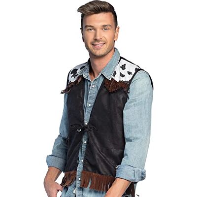 Boland 54323 Western vest M bruin voor volwassenen, jas, cowboy, Indiaas, kostuum, carnaval, themafeest Boland 54323 Western vest M bruin voor volwassenen, jas, cowboy, Indiaas, kostuum, carnaval, themafeest