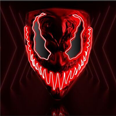 TK Gruppe Timo Klingler Hoogwaardig led-masker rood te gebruiken zoals sinds Venobate, voor Halloween, carnaval en als kostuum voor dames en heren TK Gruppe Timo Klingler Hoogwaardig led-masker rood te gebruiken zoals sinds Venobate, voor Halloween, carnaval en als kostuum voor dames en heren