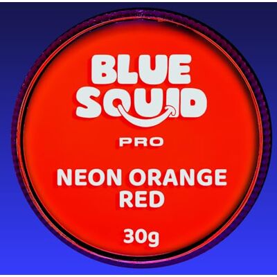 Blue Squid PRO Professionele gezichtsverf op waterbasis voor unieke taart, SFX make-up voor kinderen en volwassenen, Halloween-verf voor kinderen en kinderen, neonrood, oranje, 30 g Blue Squid PRO Professionele gezichtsverf op waterbasis voor unieke taart, SFX make-up voor kinderen en volwassenen, Halloween-verf voor kinderen en kinderen, neonrood, oranje, 30 g