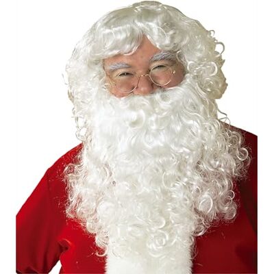 RUBIE'S Rubies S1550 pruik en baard met snor kerstman RUBIE'S Rubies S1550 pruik en baard met snor kerstman
