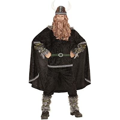 W WIDMANN MILANO Party Fashion Widmann Vikingkostuum, top, broek, riem, manchetten en benen, cape, helm, krijger, themafeest, carnaval W WIDMANN MILANO Party Fashion Widmann Vikingkostuum, top, broek, riem, manchetten en benen, cape, helm, krijger, themafeest, carnaval
