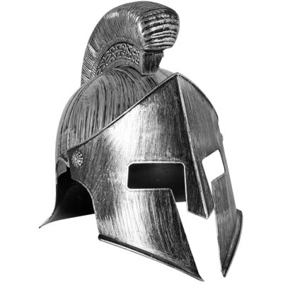W WIDMANN MILANO Party Fashion 02418 Helm, Spartan, zilver, soldaat, harnas, kapsel, accessoires, themafeest, carnaval W WIDMANN MILANO Party Fashion 02418 Helm, Spartan, zilver, soldaat, harnas, kapsel, accessoires, themafeest, carnaval