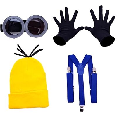 ASVP Shop Kostuumaccessoireset met bril, blauwe bandjes en zwarte handschoenen Halloween en kostuumfeesten ASVP Shop Kostuumaccessoireset met bril, blauwe bandjes en zwarte handschoenen Halloween en kostuumfeesten
