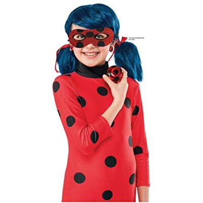 RUBIE'S Officiële Miraculous LadyBug accessoireset voor kinderen met glinsterende wolf + Yo-Yo + clip-on oorbellen. Ideaal voor carnaval, Halloween of anime LadyBug Miraculous RUBIE'S Officiële Miraculous LadyBug accessoireset voor kinderen met glinsterende wolf + Yo-Yo + clip-on oorbellen. Ideaal voor carnaval, Halloween of anime LadyBug Miraculous