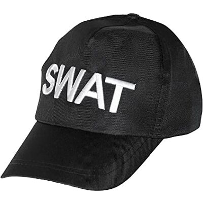 Boland 97045 Swat muts voor volwassenen, hoed, S.W.A.T, politie, kostuum, carnaval, themafeest, JGA Boland 97045 Swat muts voor volwassenen, hoed, S.W.A.T, politie, kostuum, carnaval, themafeest, JGA