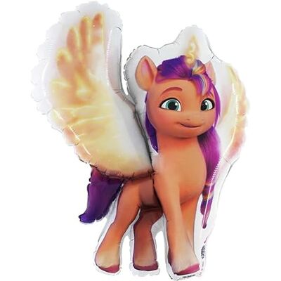 Toyland ® Folieballon in de vorm van een zonovergoten alihoorn, 29 inch My Little Pony feestdecoraties voor kinderen Toyland ® Folieballon in de vorm van een zonovergoten alihoorn, 29 inch My Little Pony feestdecoraties voor kinderen