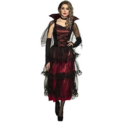 Boland Midnight Vampierkostuum voor volwassenen, 10134289, meerkleurig, 36-38 Boland Midnight Vampierkostuum voor volwassenen, 10134289, meerkleurig, 36-38