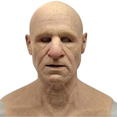 Boxwizard Realistisch masker voor de oude man, latex, decoratief, voor Halloween, cosplay, kostuumfeest, volledig masker Boxwizard Realistisch masker voor de oude man, latex, decoratief, voor Halloween, cosplay, kostuumfeest, volledig masker