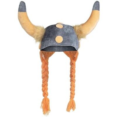 Boland 01296 Gallische helm, stoffen hoed, Viking, krijger, zachte vlechten, Romeins, carnaval, Halloween, carnaval, themafeest, verkleedpartij, theater, hoofddeksel Boland 01296 Gallische helm, stoffen hoed, Viking, krijger, zachte vlechten, Romeins, carnaval, Halloween, carnaval, themafeest, verkleedpartij, theater, hoofddeksel
