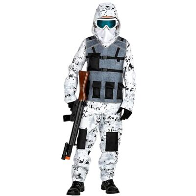 W WIDMANN MILANO Party Fashion Widmann Kinderkostuum Arctic Special Forces, bovendeel met capuchon, broek en masker, soldaat, carnaval, themafeest W WIDMANN MILANO Party Fashion Widmann Kinderkostuum Arctic Special Forces, bovendeel met capuchon, broek en masker, soldaat, carnaval, themafeest