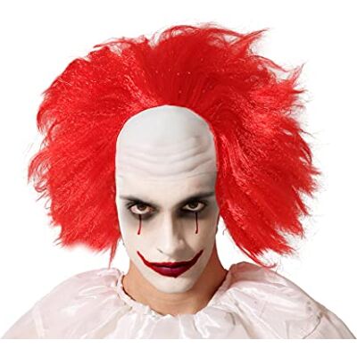 ATOSA Halloween-pruik, clown, warm, oranje ATOSA Halloween-pruik, clown, warm, oranje