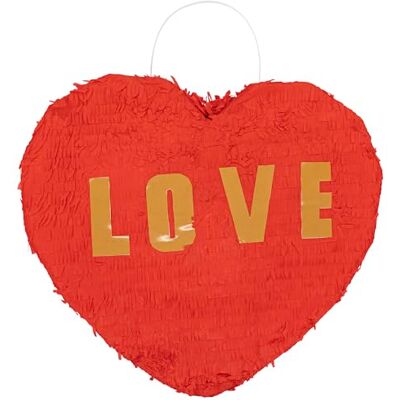amscan 9917719 Valentijnsspel Pinata hart, uittrekbaar, 45 cm x 47,5 cm amscan 9917719 Valentijnsspel Pinata hart, uittrekbaar, 45 cm x 47,5 cm